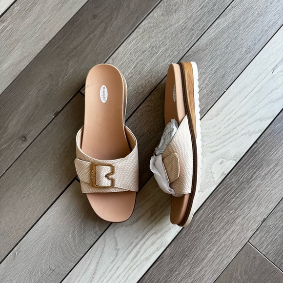 Dr Scholls Women's Beige Slide Sandals | Brand New | Size: 10 - Picture 1 of 9